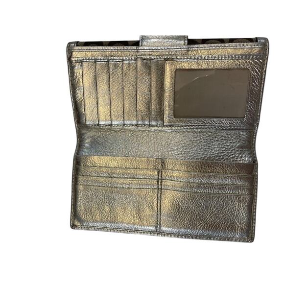 Coach VTG, Y2K Turnlock Signature Slim Envelope Flap Wallet - Picture 3 of 5